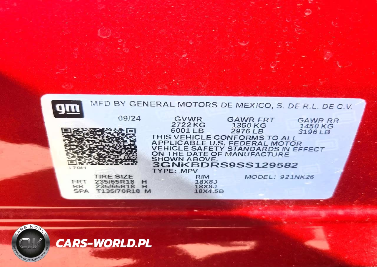 2025 Chevrolet Blazer 3Lt VIN:3GNKBDRS9SS129582 - 13
