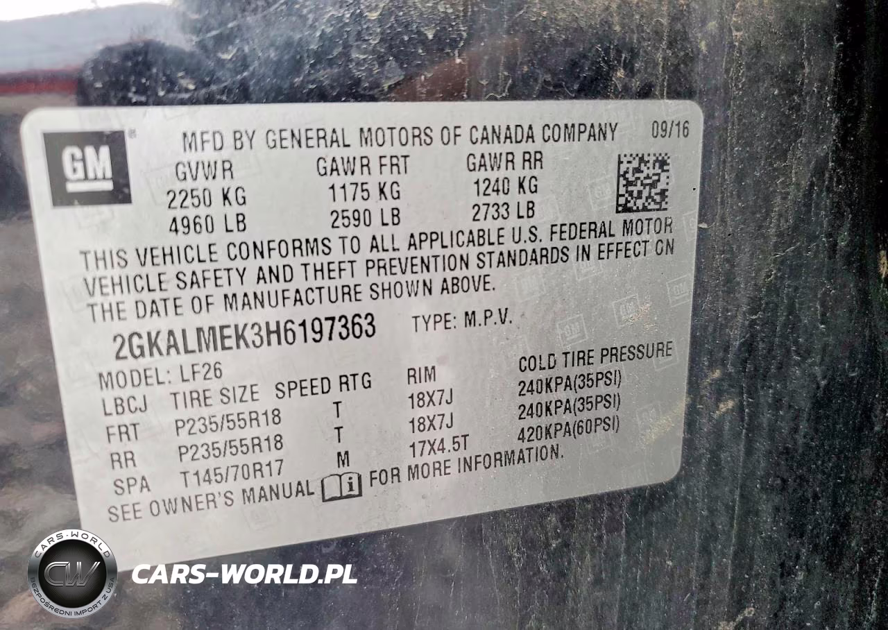 2017 GMC Terrain Sle VIN:2GKALMEK3H6197363 - 12