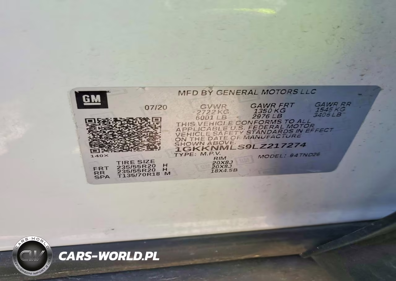 2020 GMC Acadia Slt VIN:1GKKNMLS9LZ217274 - 13