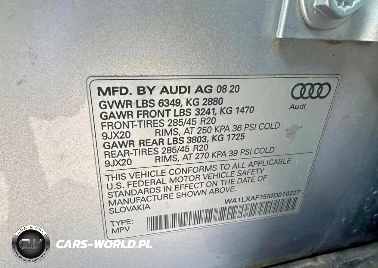 2021 Audi Q7 Premium Plus VIN:WA1LXAF75MD010227 - 10