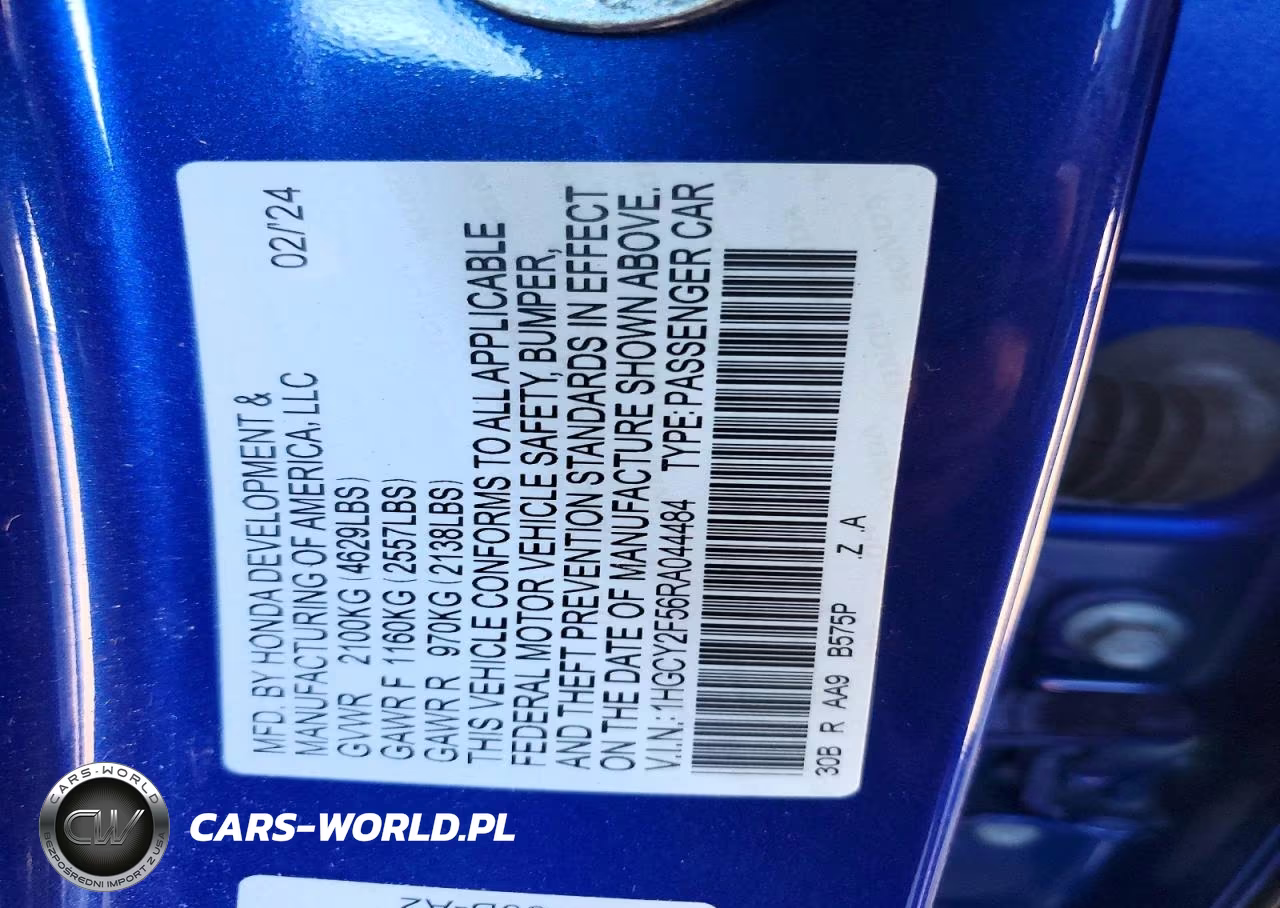 2024 Honda Accord Hybrid Sport VIN:1HGCY2F56RA044484 - 13