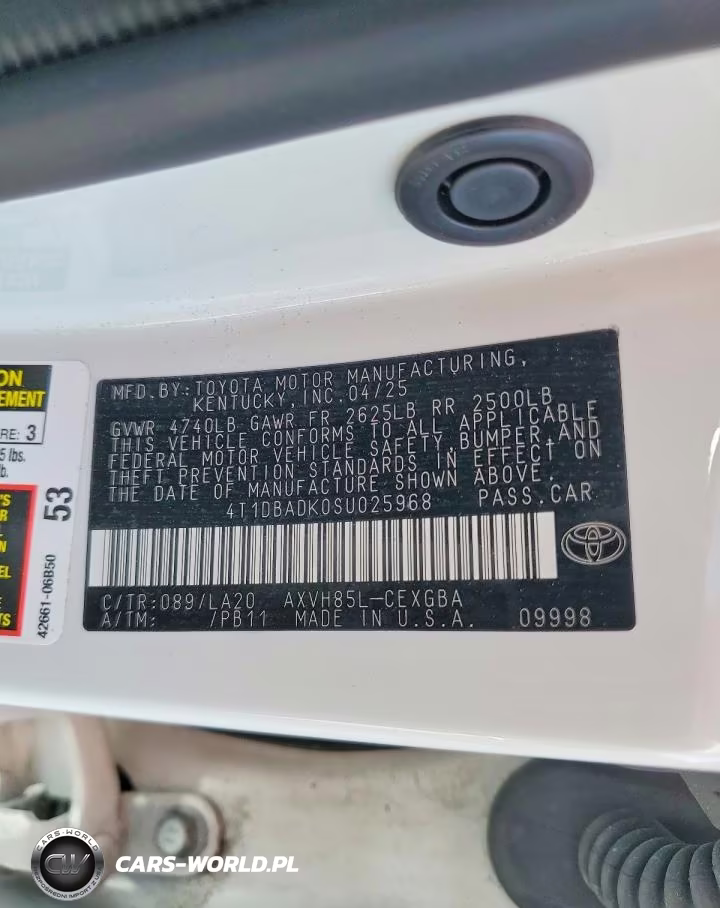 2025 Toyota Camry Xle VIN:4T1DBADK0SU025968 - 12