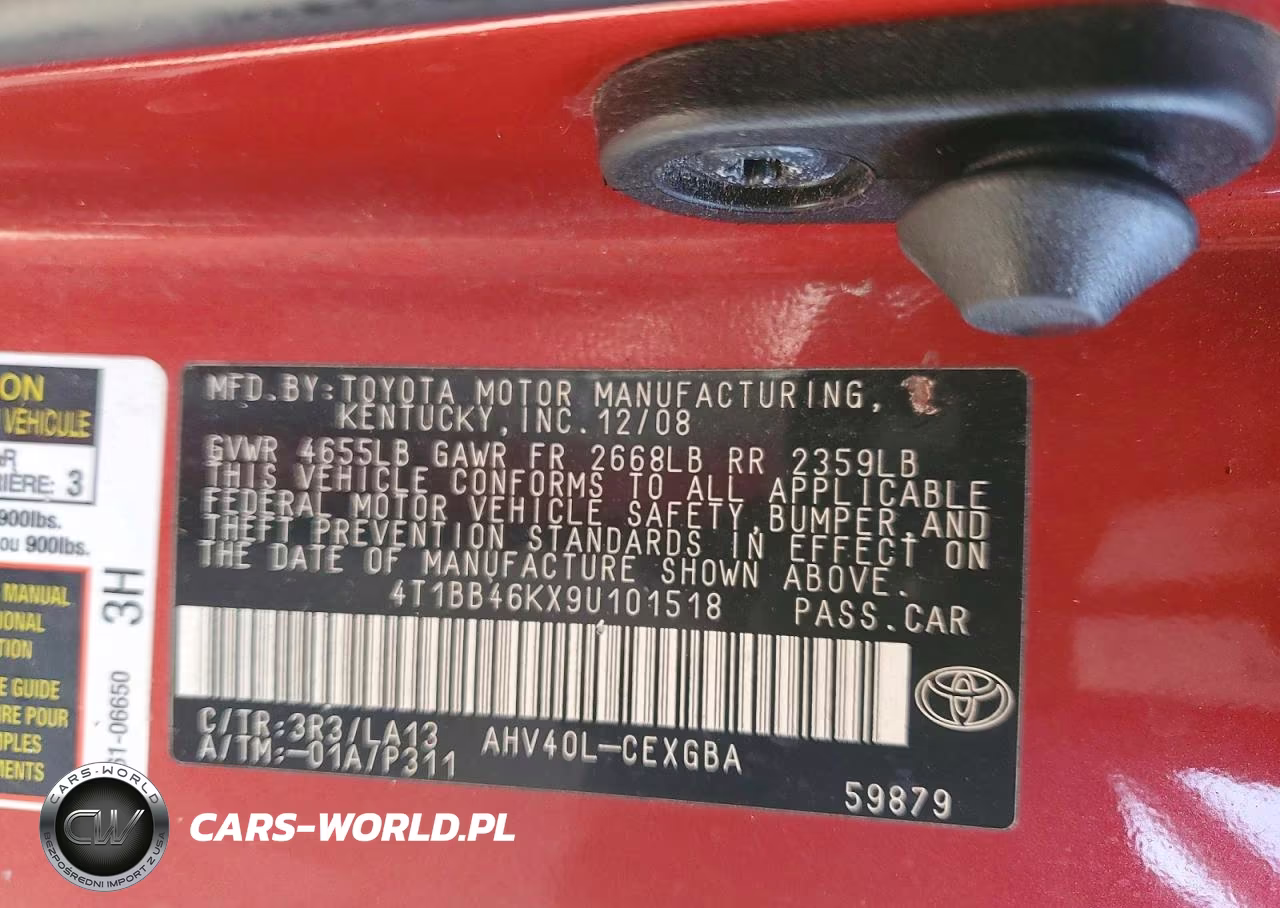 2009 Toyota Camry Hybrid VIN:4T1BB46KX9U101518 - 12