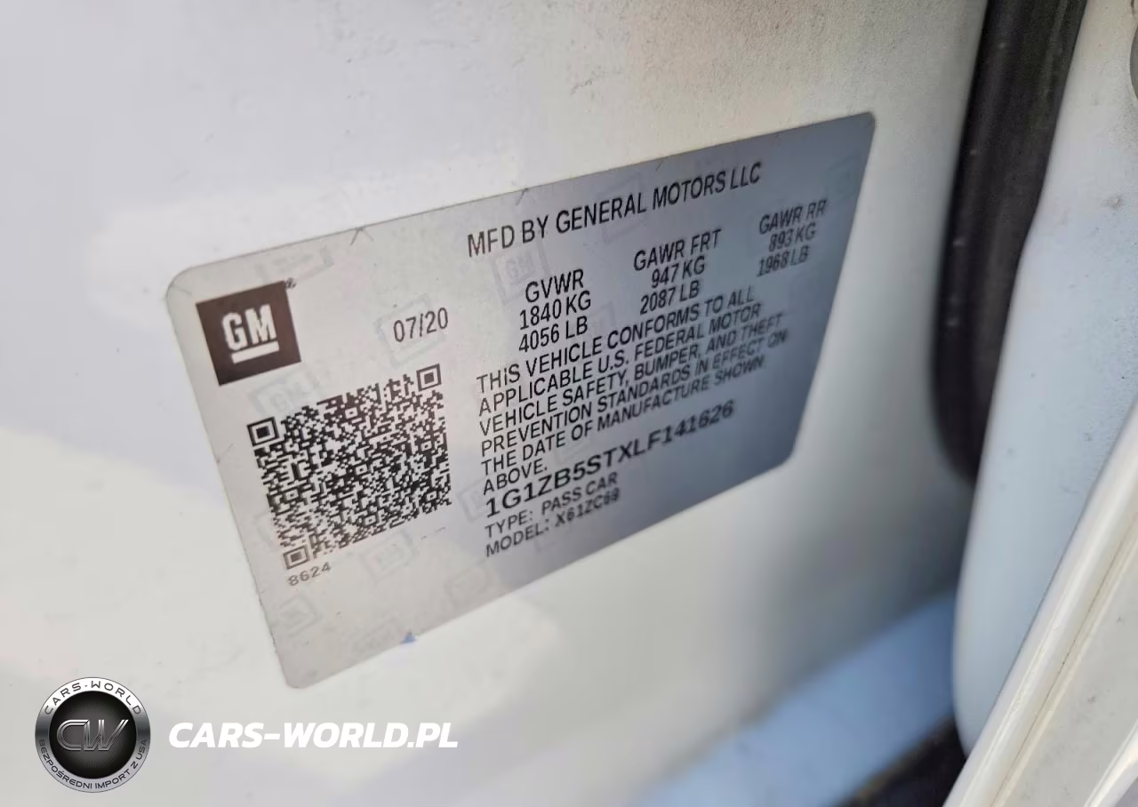 2020 Chevrolet Malibu Ls VIN:1G1ZB5STXLF141626 - 12