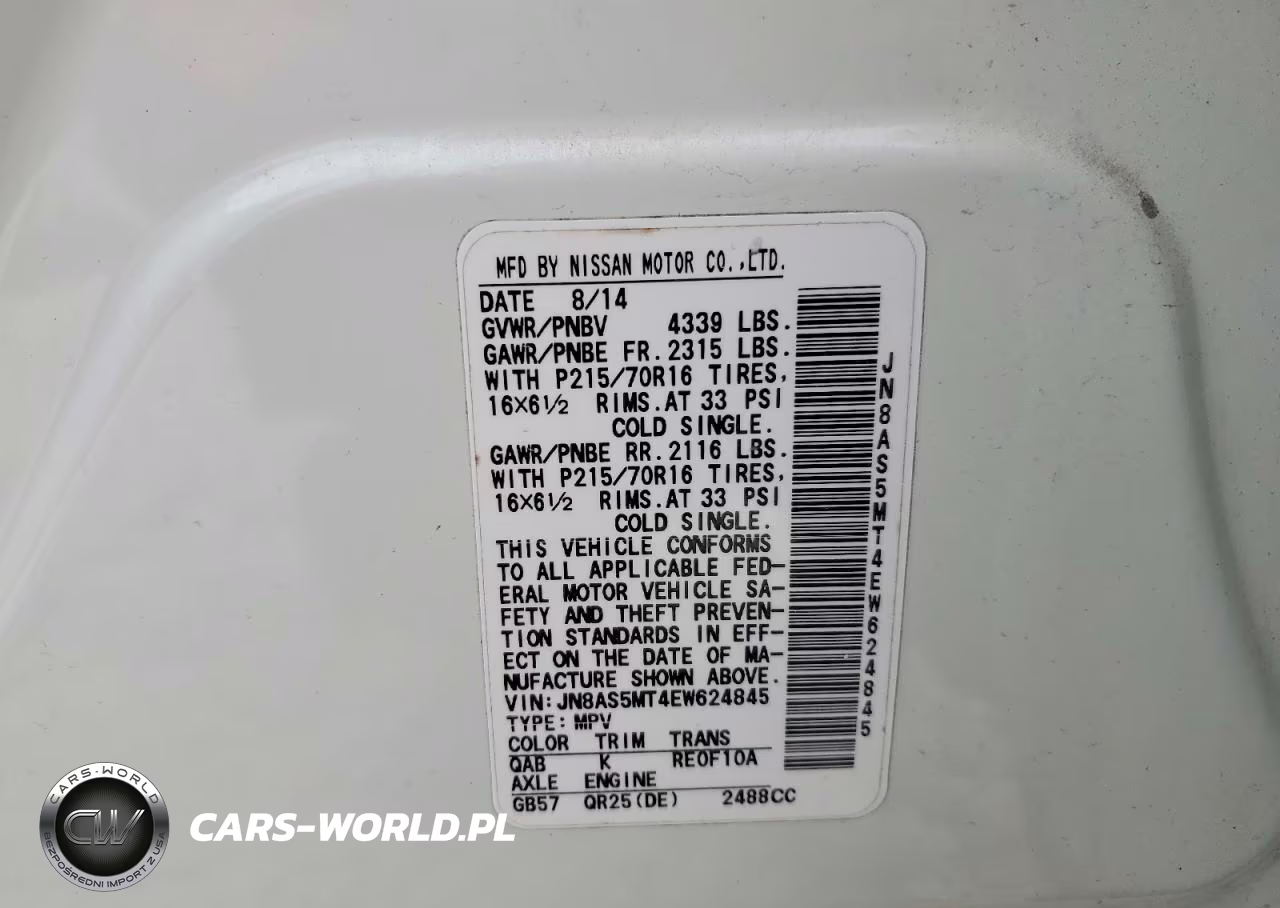 2014 Nissan Rogue Select S VIN:JN8AS5MT4EW624845 - 13