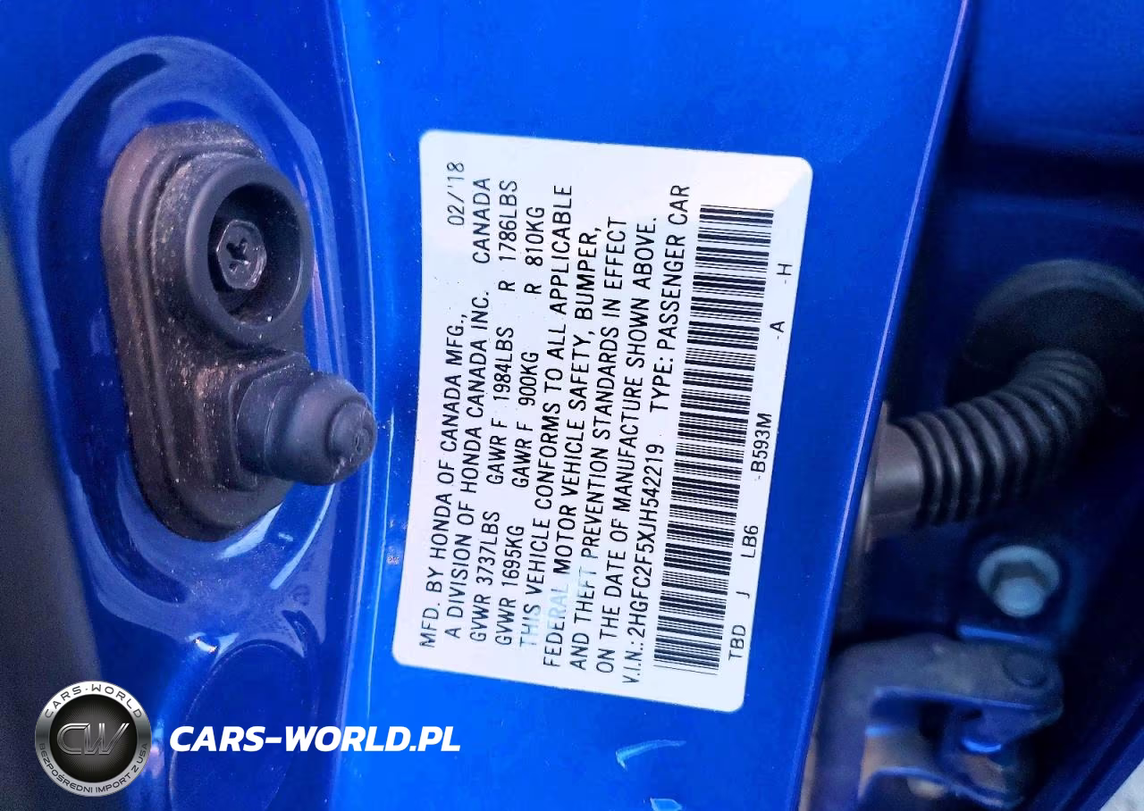 2018 Honda Civic Lx VIN:2HGFC2F5XJH542219 - 12