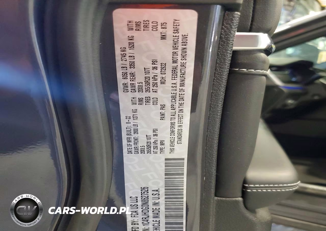 2022 Jeep Grand Cherokee Overland VIN:1C4RJHDG0N8627526 - 13