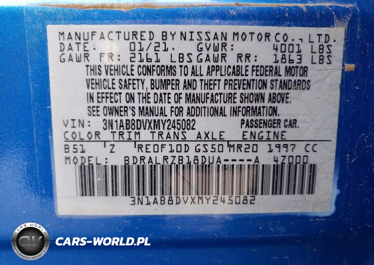 2021 Nissan Sentra Sr VIN:3N1AB8DVXMY245082 - 12