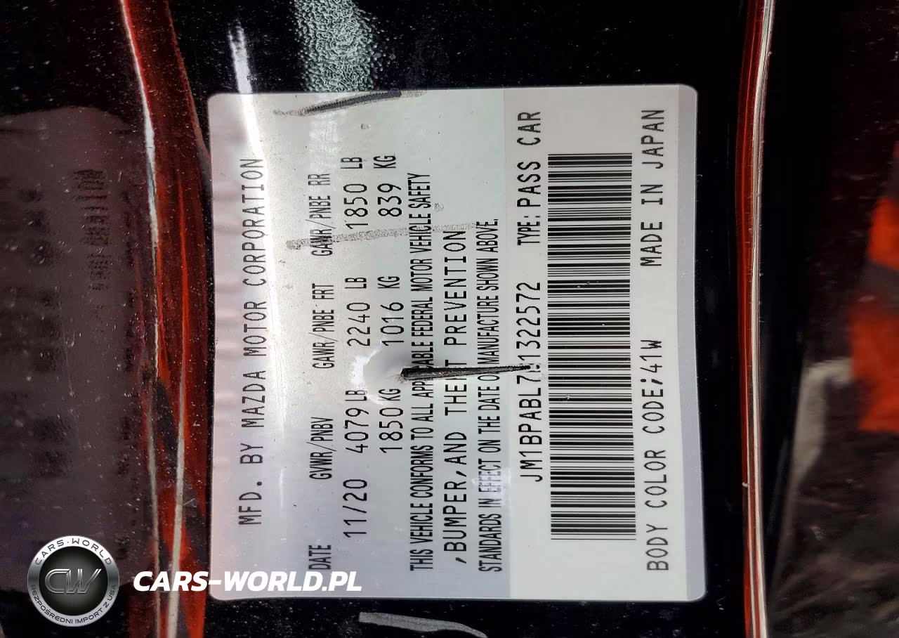 2021 Mazda 3 Select VIN:JM1BPABL7M1322572 - 12
