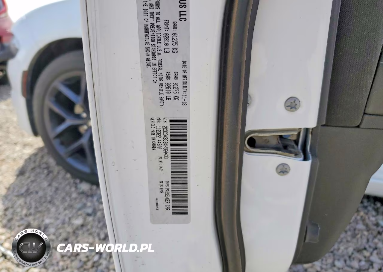 2019 Dodge Charger Sxt VIN:2C3CDXBG0KH564433 - 12