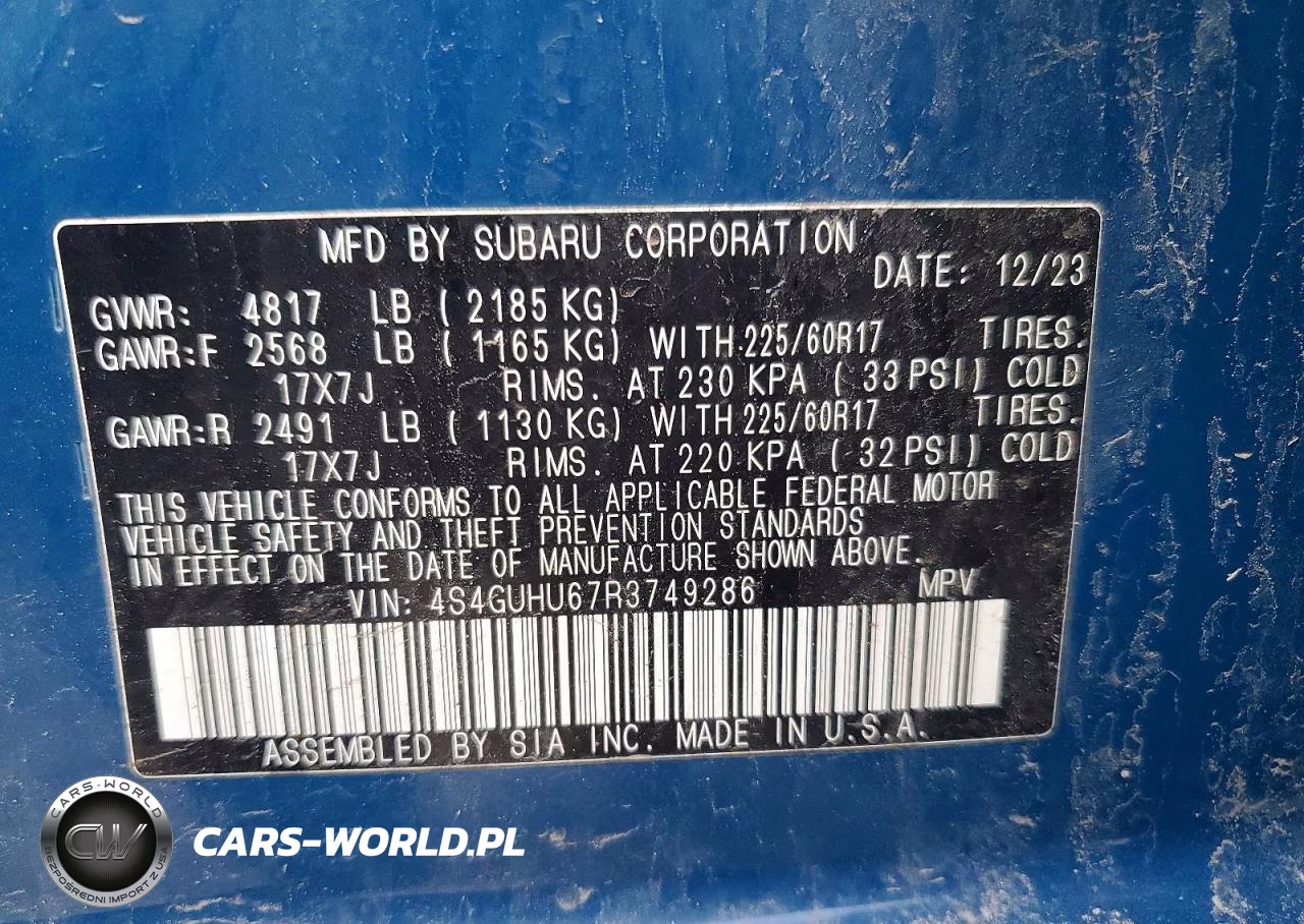 2024 Subaru Crosstrek Wilderness VIN:4S4GUHU67R3749286 - 13