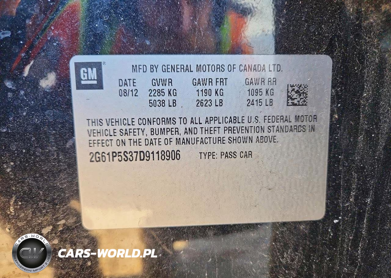2013 Cadillac Xts Luxury Collection VIN:2G61P5S37D9118906 - 12