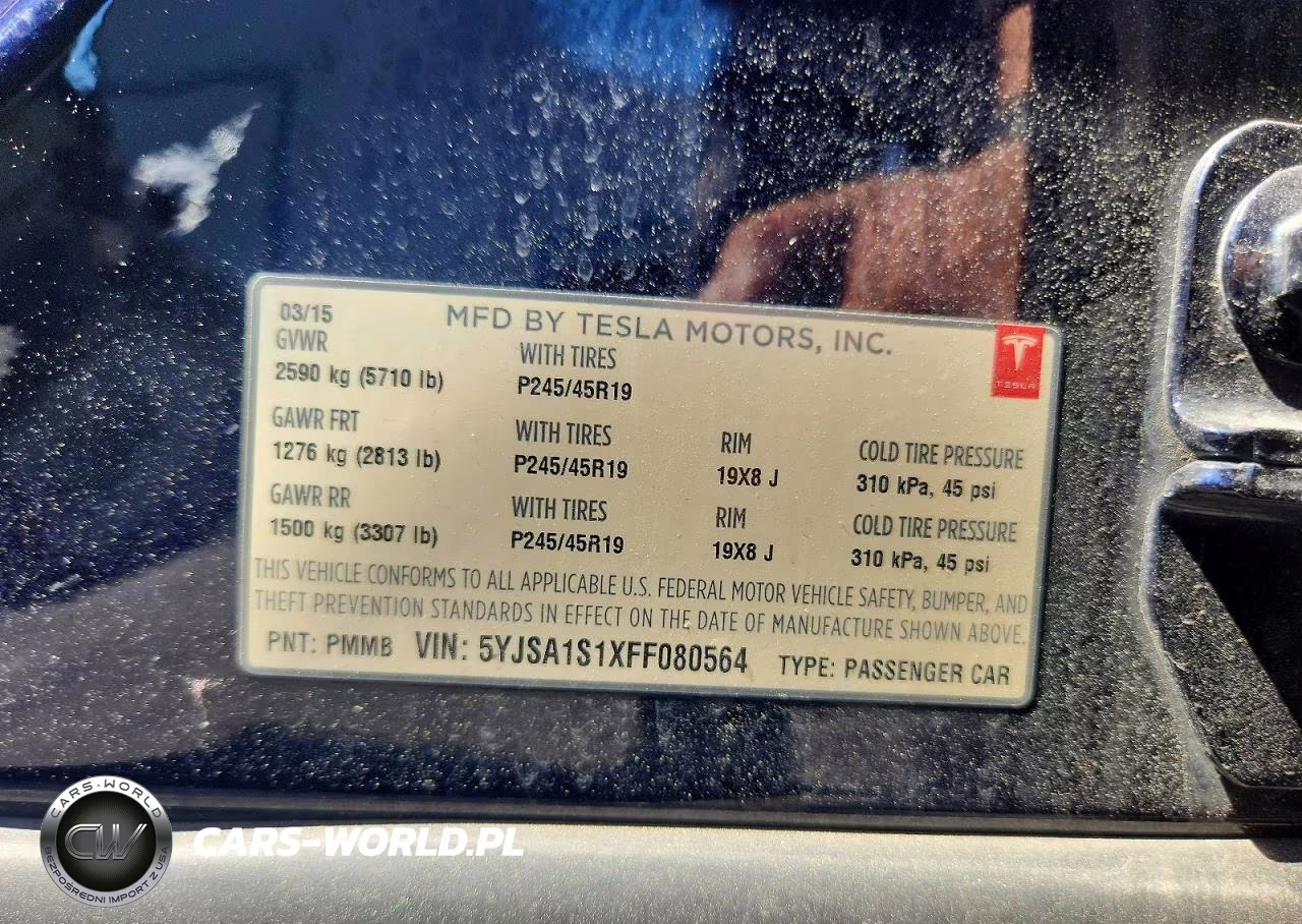2015 Tesla Model S 60 VIN:5YJSA1S1XFF080564 - 12