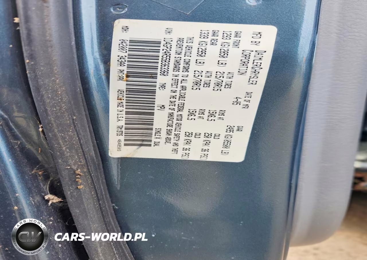 2005 Dodge Grand Caravan VIN:1D4GP24R55B363360 - 13