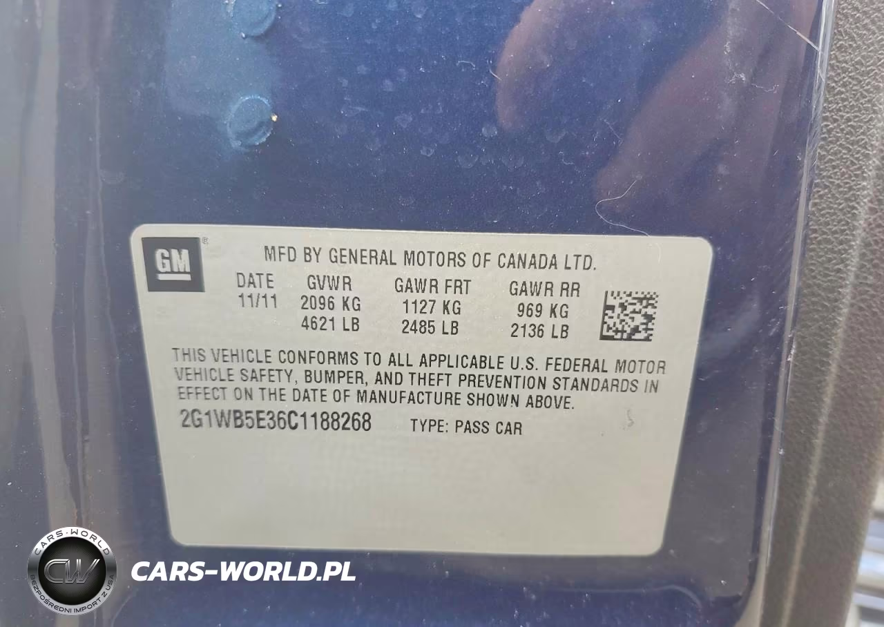 2012 Chevrolet Impala Lt VIN:2G1WB5E36C1188268 - 12