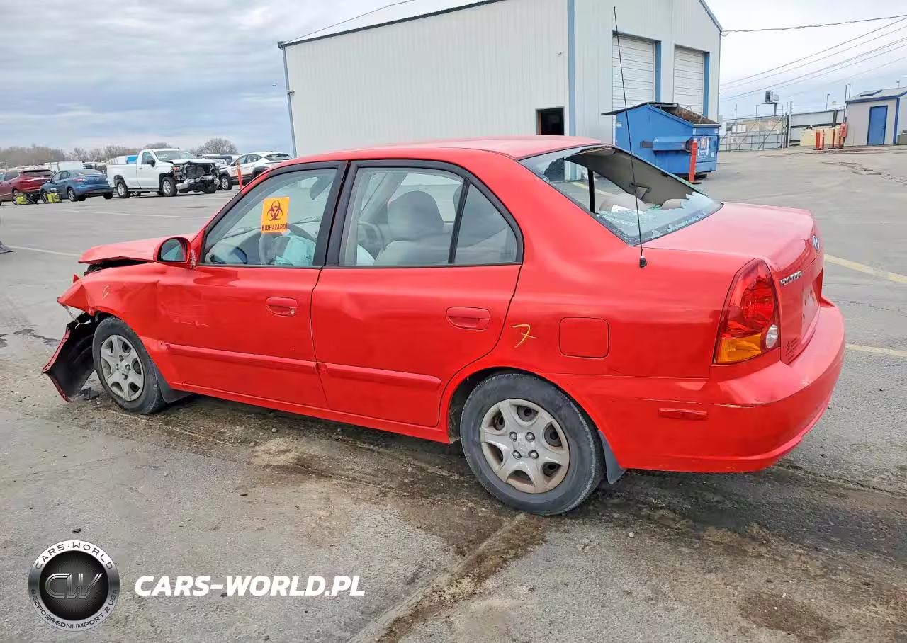 2003 Hyundai Accent Gl VIN:KMHCG45C73U460199 - 2