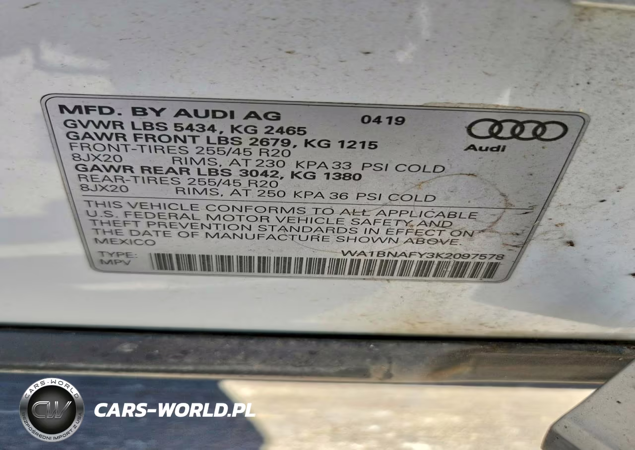 2019 Audi Q5 Premium Plus VIN:WA1BNAFY3K2097578 - 12