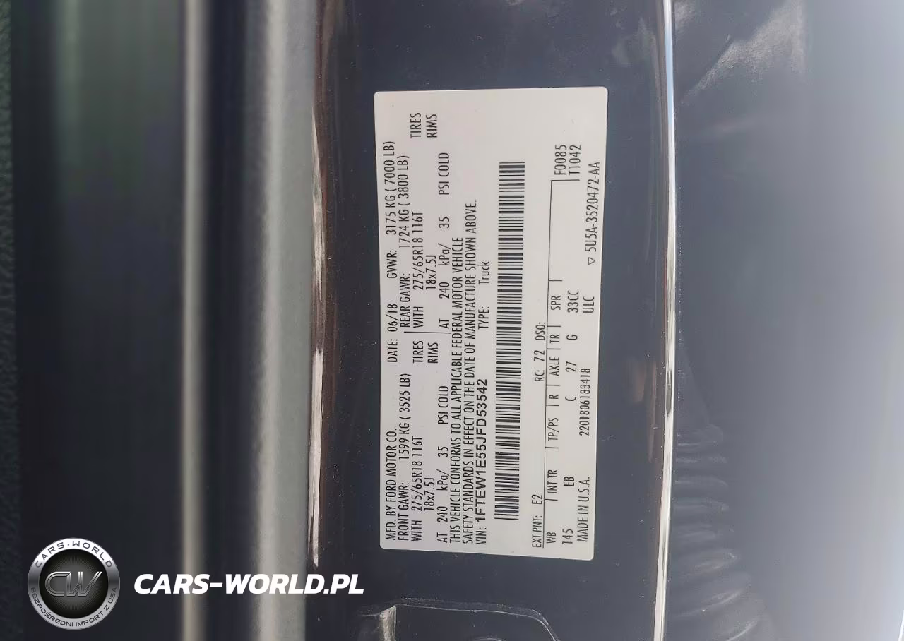 2018 Ford F150 Supercrew VIN:1FTEW1E55JFD53542 - 12