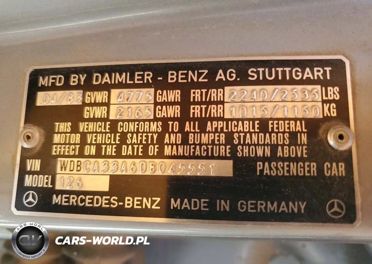 1983 Mercedes Benz 380 Sel VIN:WDBCA33A6DB045551 - 12