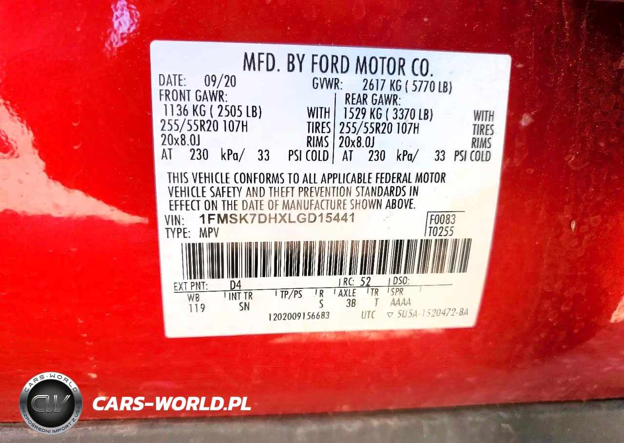 2020 Ford Explorer Xlt VIN:1FMSK7DHXLGD15441 - 13