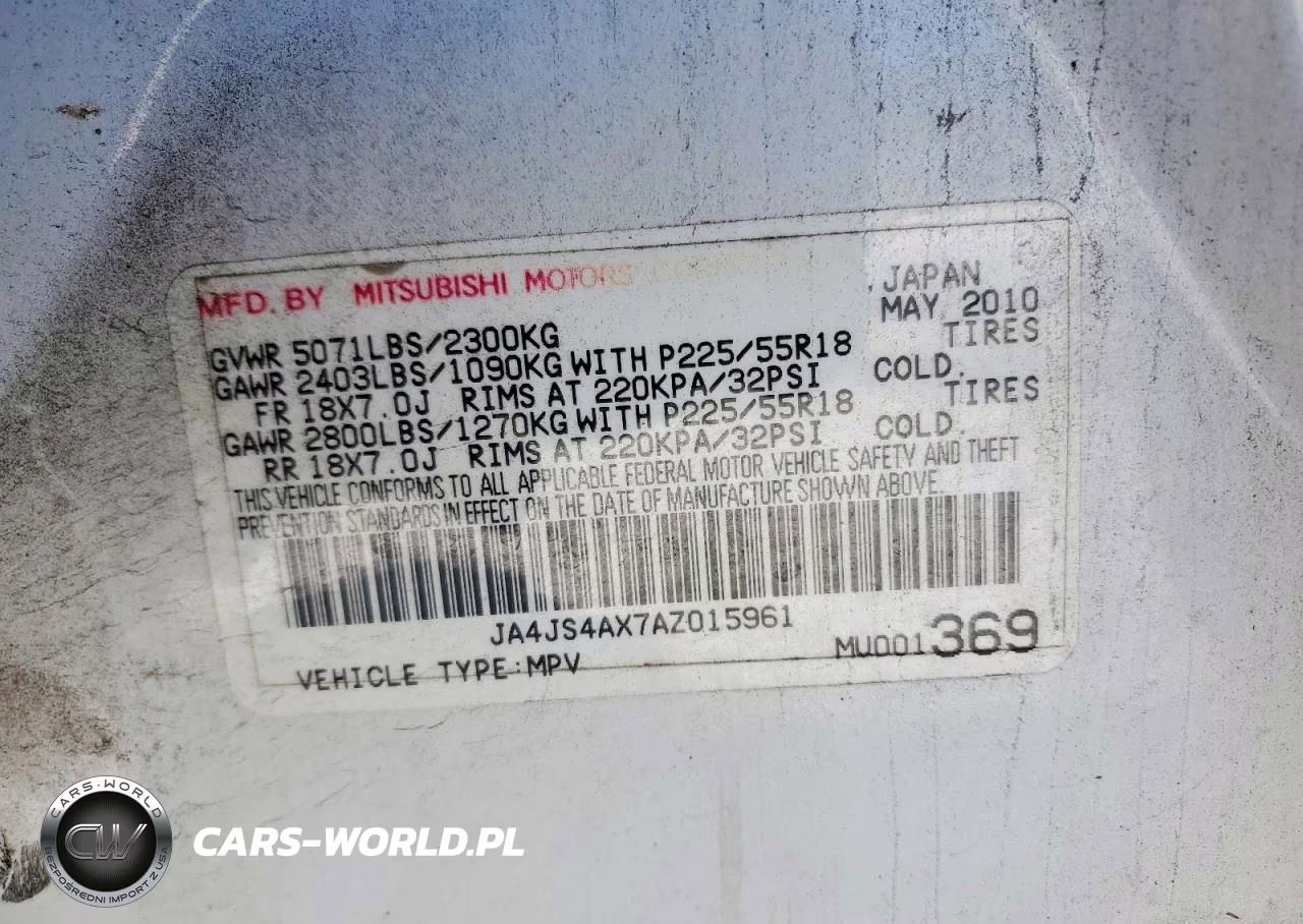 2010 Mitsubishi Outlander Xls VIN:JA4JS4AX7AZ015961 - 14