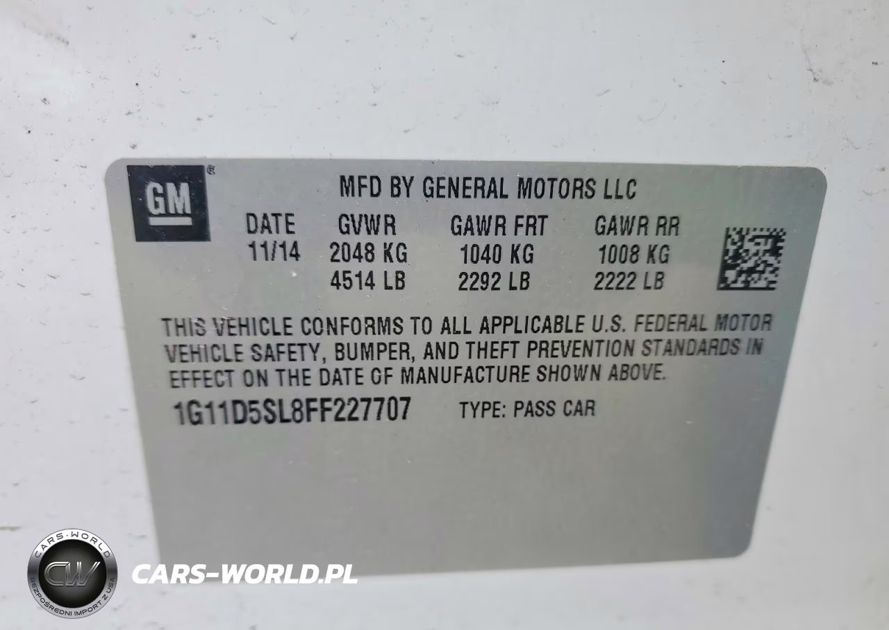 2015 Chevrolet Malibu 2Lt VIN:1G11D5SL8FF227707 - 13