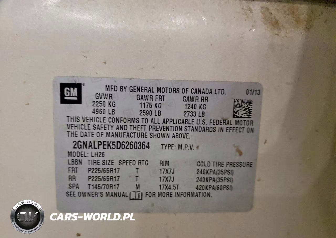 2013 Chevrolet Equinox Ltz VIN:2GNALPEK5D6260364 - 13