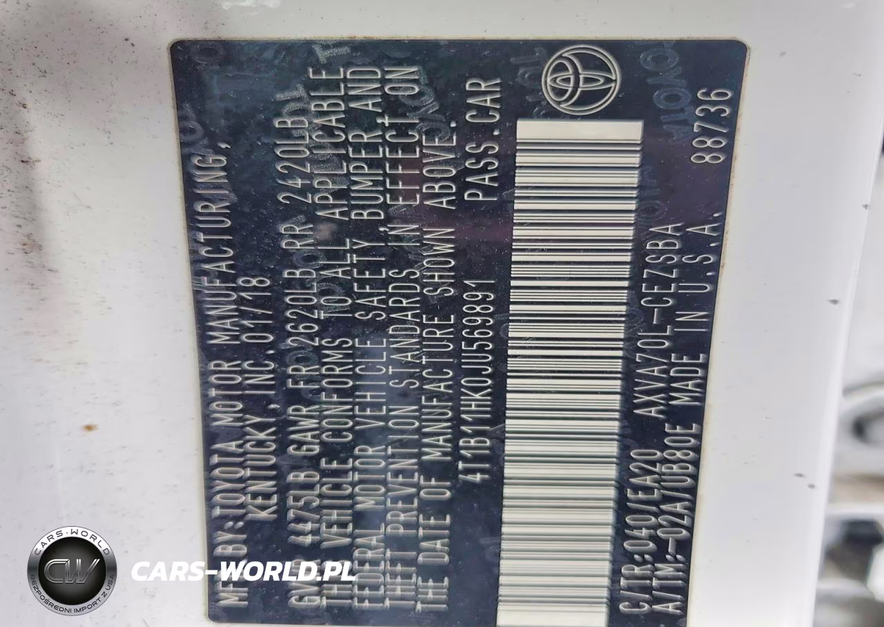 2018 Toyota Camry Le VIN:4T1B11HK0JU569891 - 12