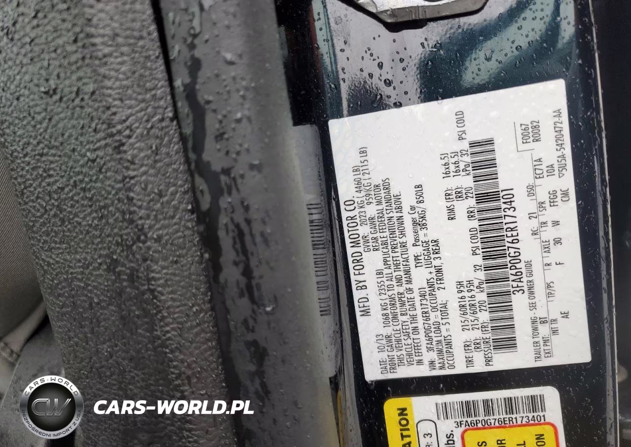 2014 Ford Fusion S VIN:3FA6P0G76ER173401 - 12