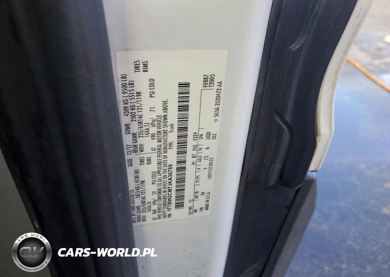 2018 Ford Transit 350 Delivery Van VIN:1FTBW2CM7JKA36789 - 13
