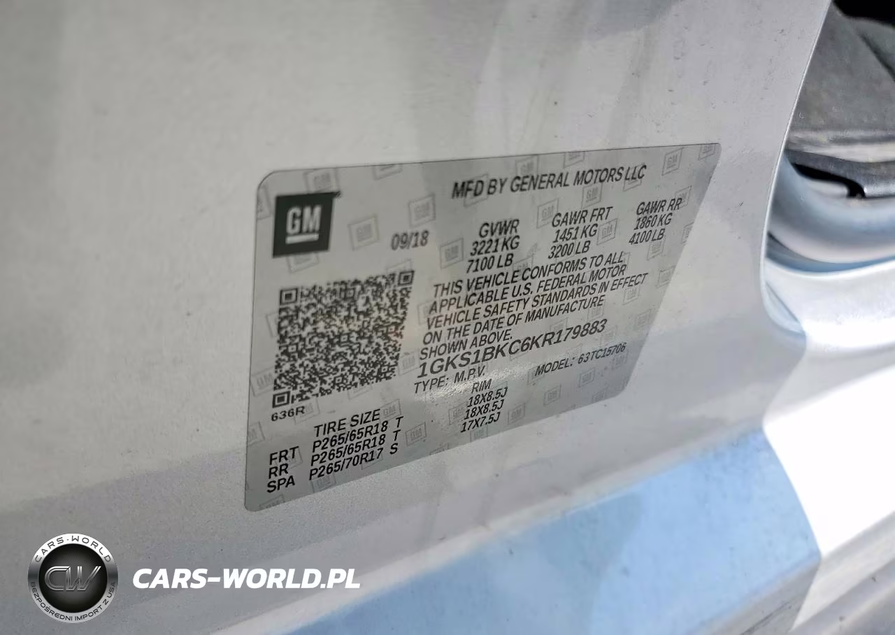 2019 GMC Yukon Slt VIN:1GKS1BKC6KR179883 - 13