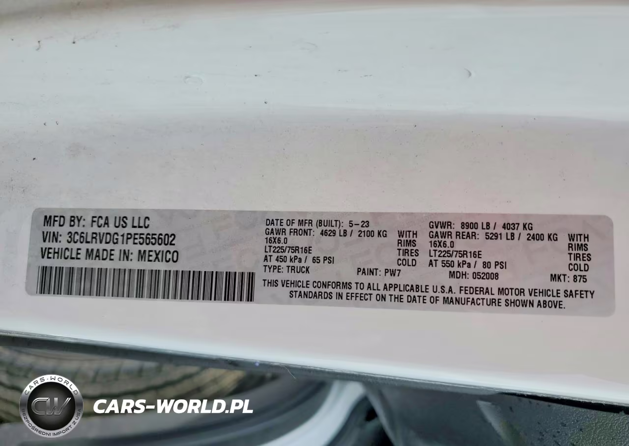 2023 Ram Promaster 2500 Refrigerated Delivery Van VIN:3C6LRVDG1PE565602 - 14