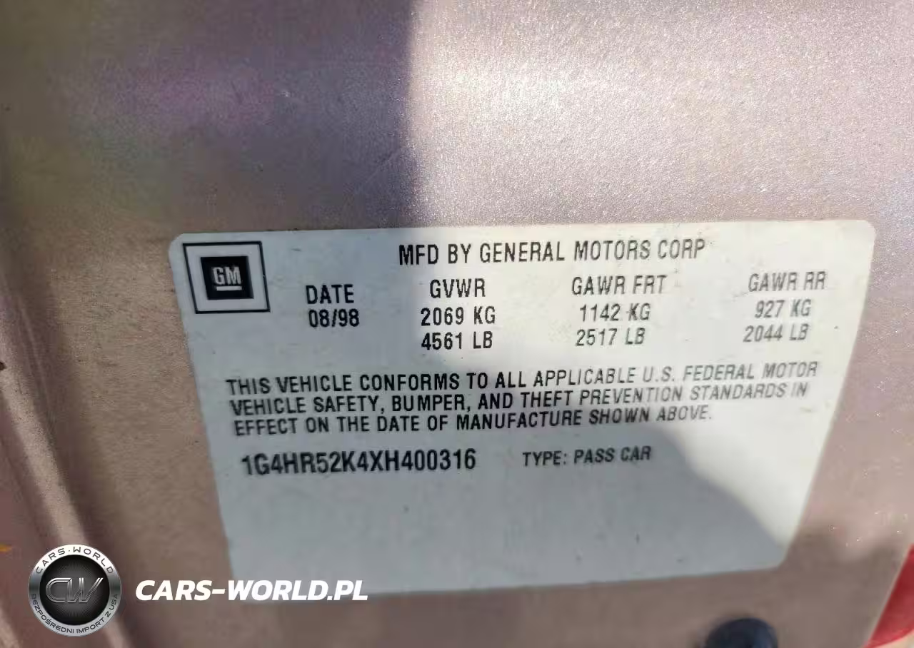1999 Buick Lesabre Limited VIN:1G4HR52K4XH400316 - 12