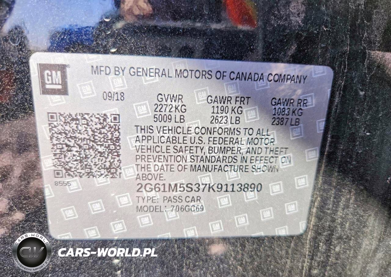 2019 Cadillac Xts Luxury VIN:2G61M5S37K9113890 - 12