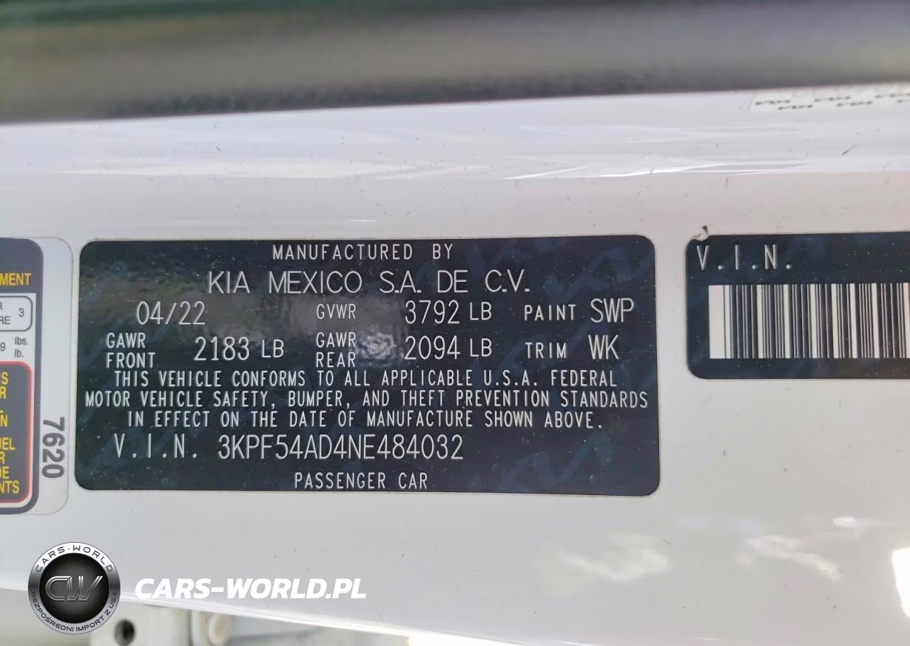 2022 Kia Forte Gt-Line VIN:3KPF54AD4NE484032 - 12