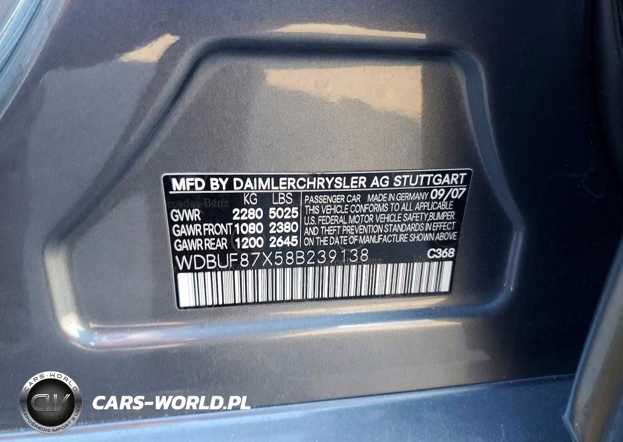 2008 Mercedes-Benz E 350 4Matic VIN:WDBUF87X58B239138 - 12