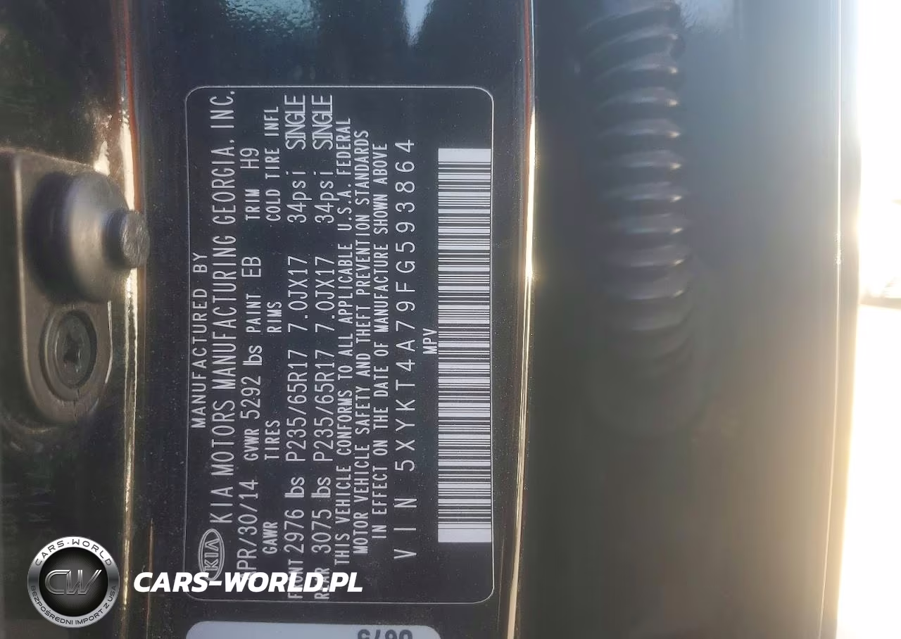 2015 Kia Sorento Lx VIN:5XYKT4A79FG593864 - 13