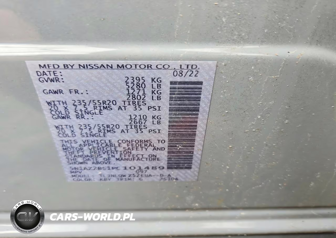 2023 Nissan Murano Sv VIN:5N1AZ2BS1PC101489 - 13