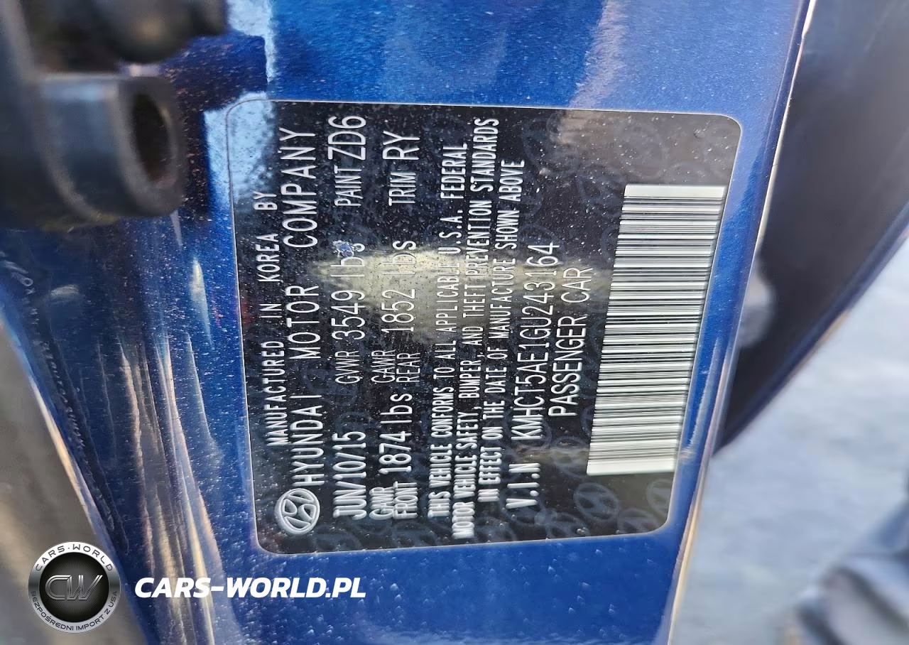 2016 Hyundai Accent Se VIN:KMHCT5AE1GU243164 - 12
