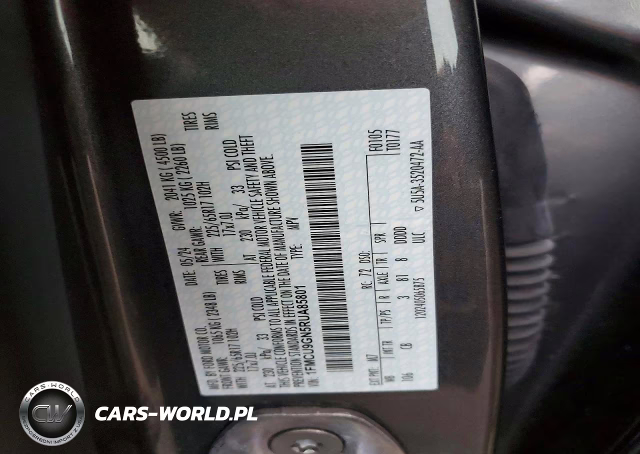 2024 Ford Escape Active VIN:1FMCU9GN5RUA85801 - 13