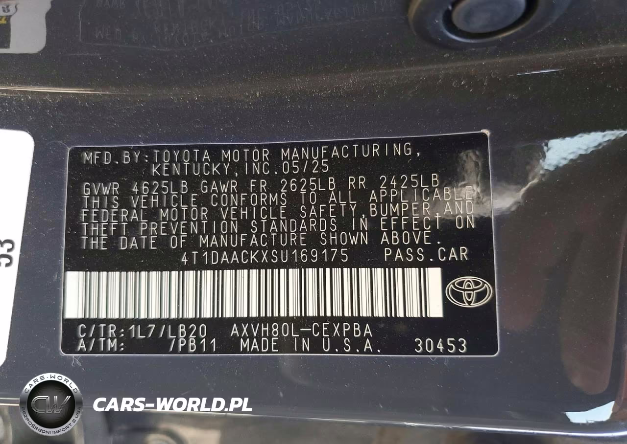 2025 Toyota Camry Xse VIN:4T1DAACKXSU169175 - 12