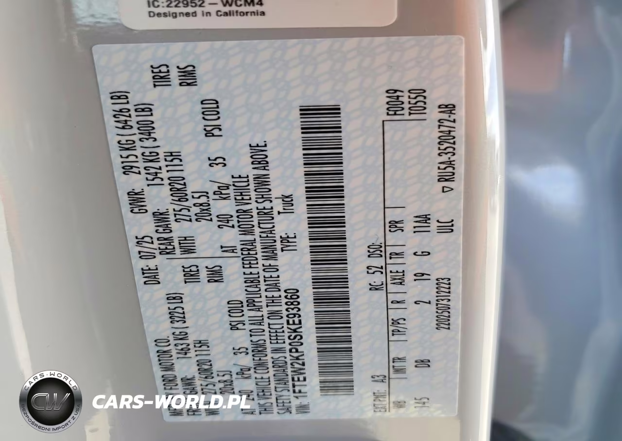 2025 Ford F150 Stx VIN:1FTEW2KP0SKE93860 - 12