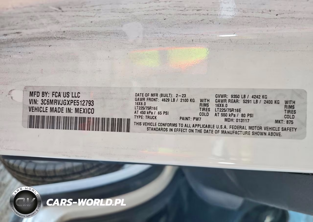 2023 Ram Promaster 3500 3500 High VIN:3C6MRVJGXPE512793 - 14