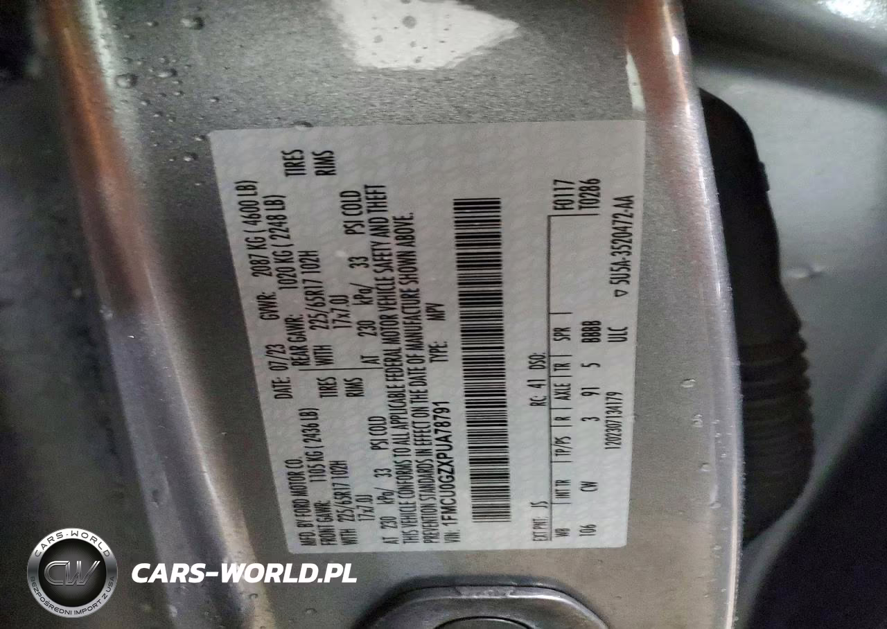 2023 Ford Escape Active VIN:1FMCU0GZXPUA78791 - 14