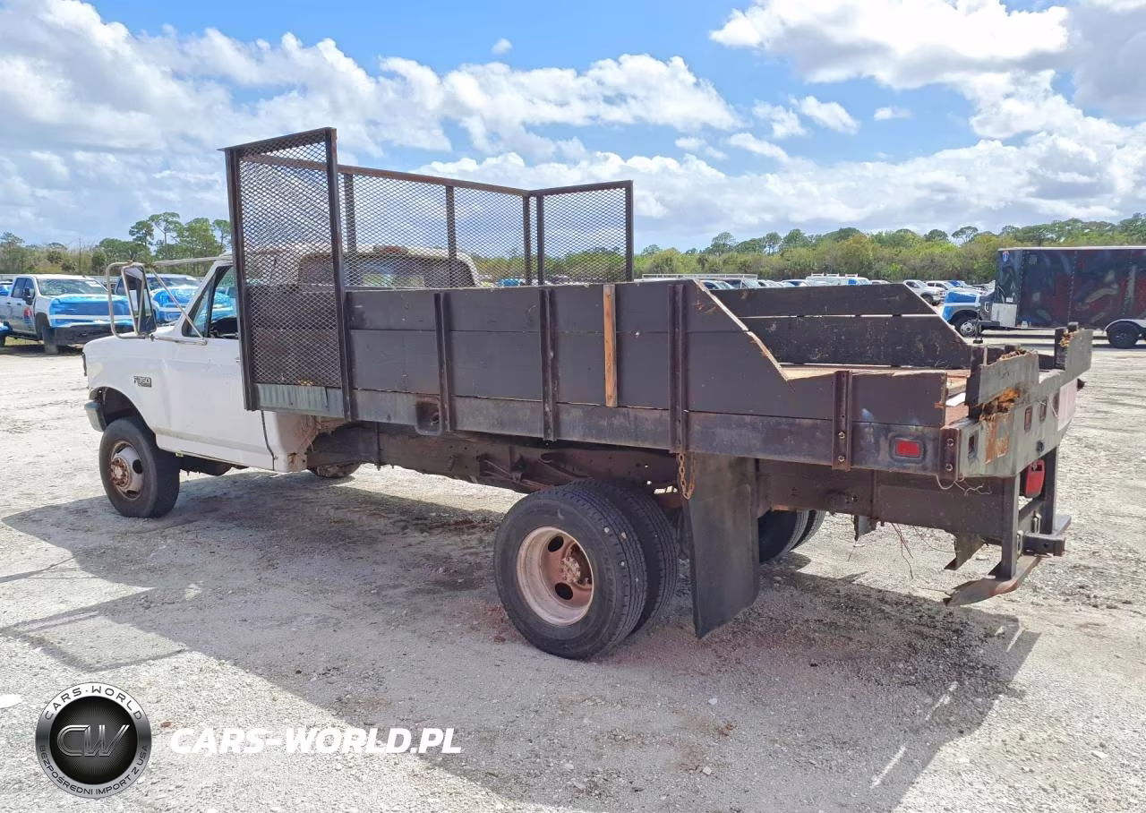 1997 Ford F350 Super Duty Flatbed Truck VIN:1FDKF38G3VEB08256 - 2