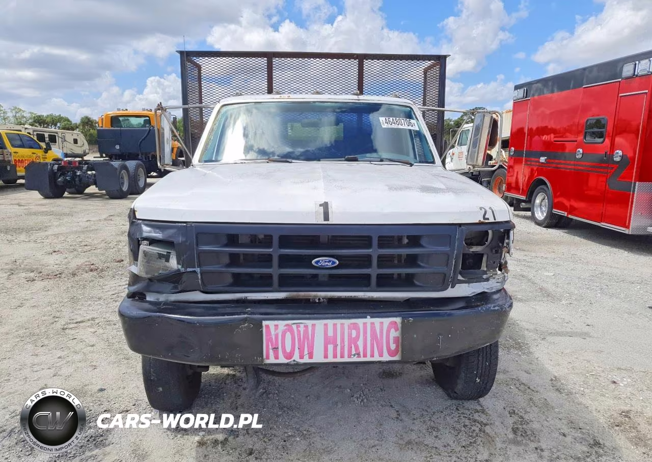 1997 Ford F350 Super Duty Flatbed Truck VIN:1FDKF38G3VEB08256 - 5