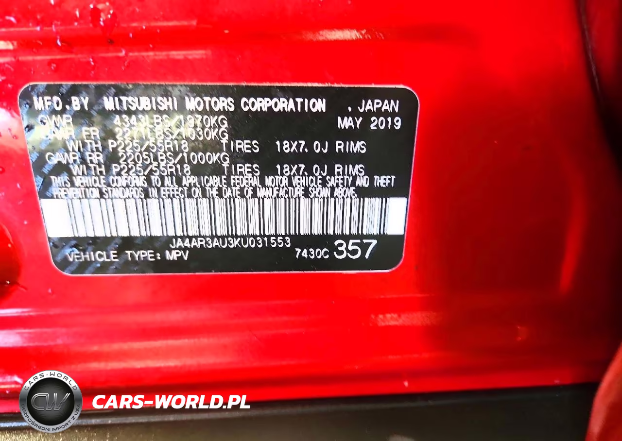 2019 Mitsubishi Outlander Sport Es VIN:JA4AR3AU3KU031553 - 13