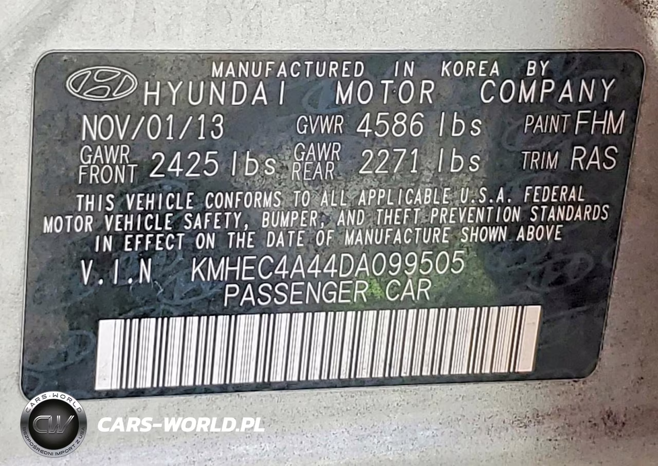 2013 Hyundai Sonata Hybrid Base VIN:KMHEC4A44DA099505 - 12