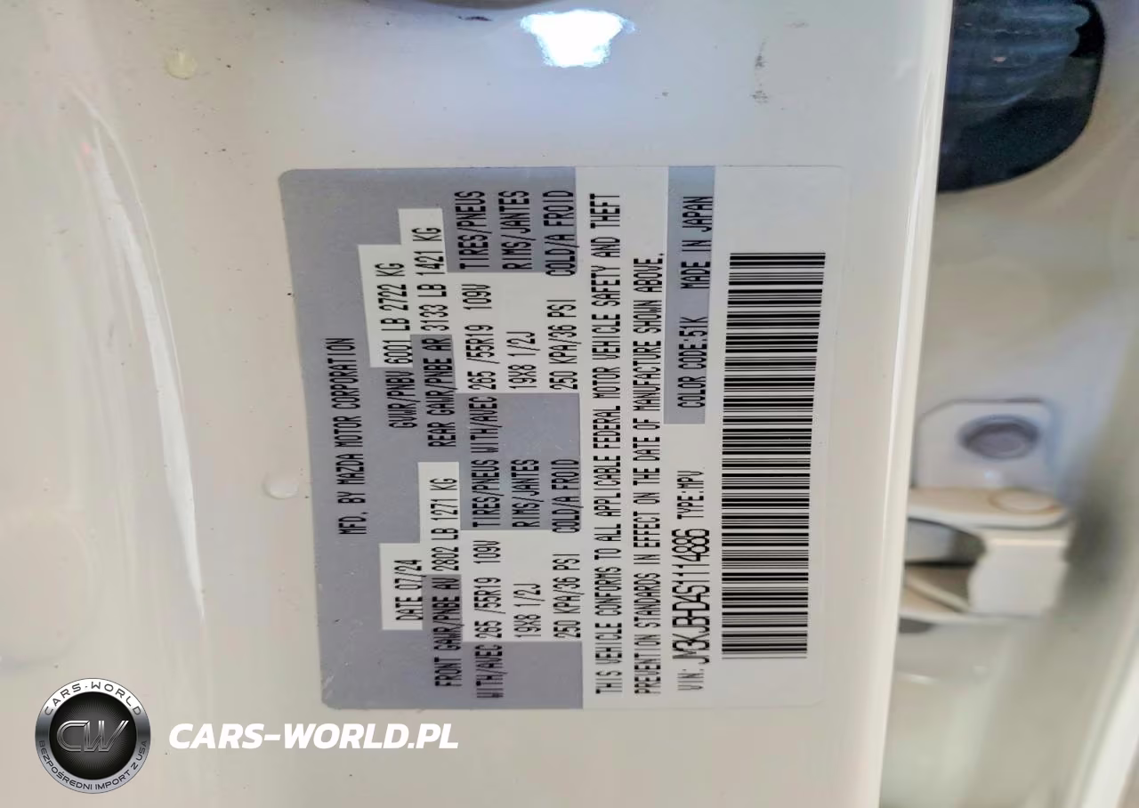 2025 Mazda Cx-70 Preferred VIN:JM3KJBHD4S1114886 - 13