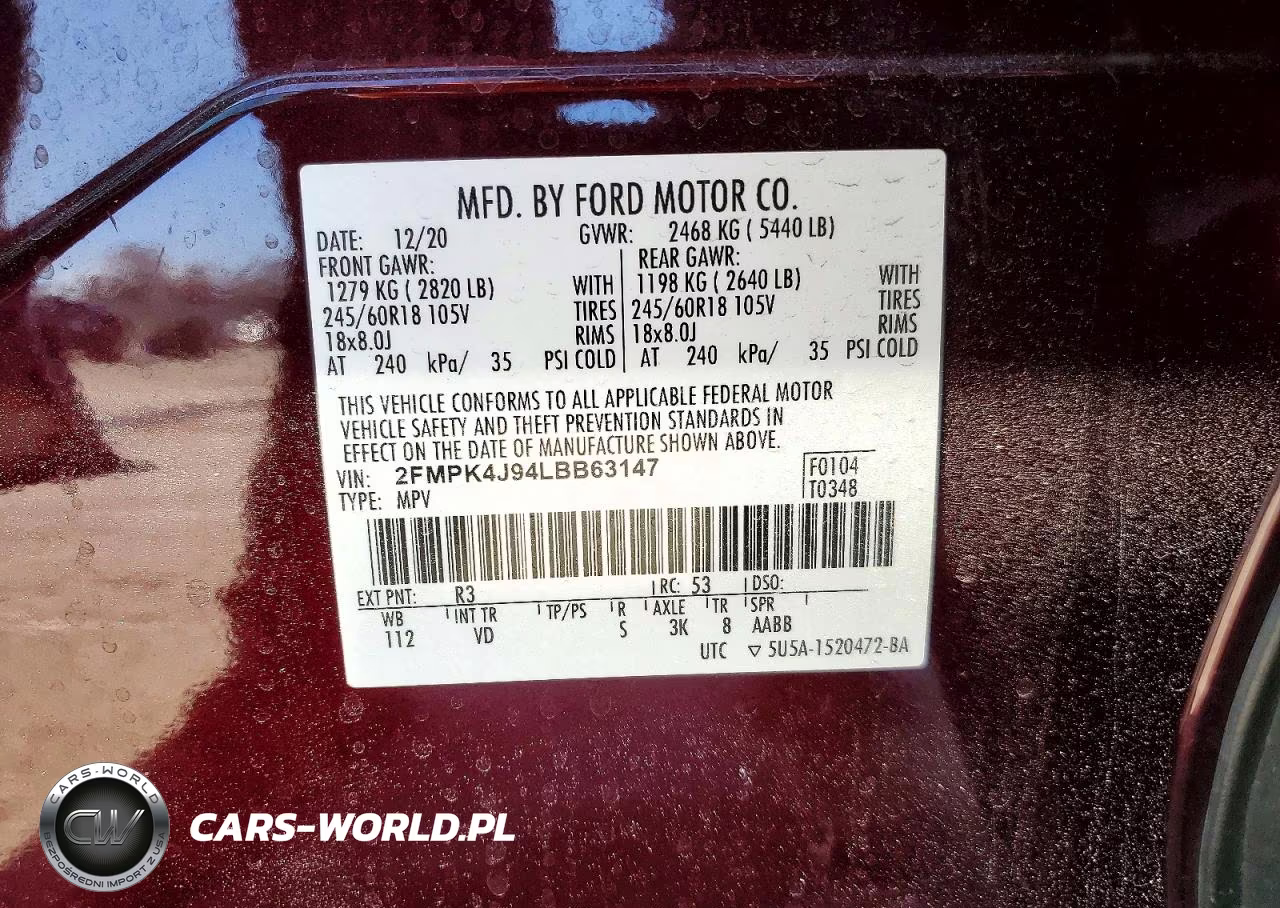 2020 Ford Edge Sel VIN:2FMPK4J94LBB63147 - 13